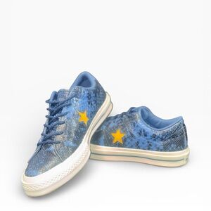Converse One Star Low in the 'Blue Reptile'